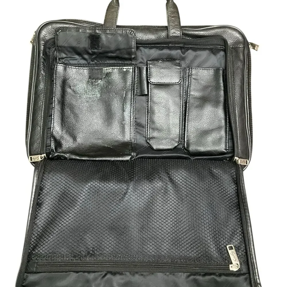 Scully Men's Black Leather Laptop Bag